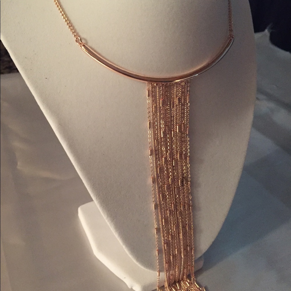 Jessica Simpson Gold Tone Bib Necklace
